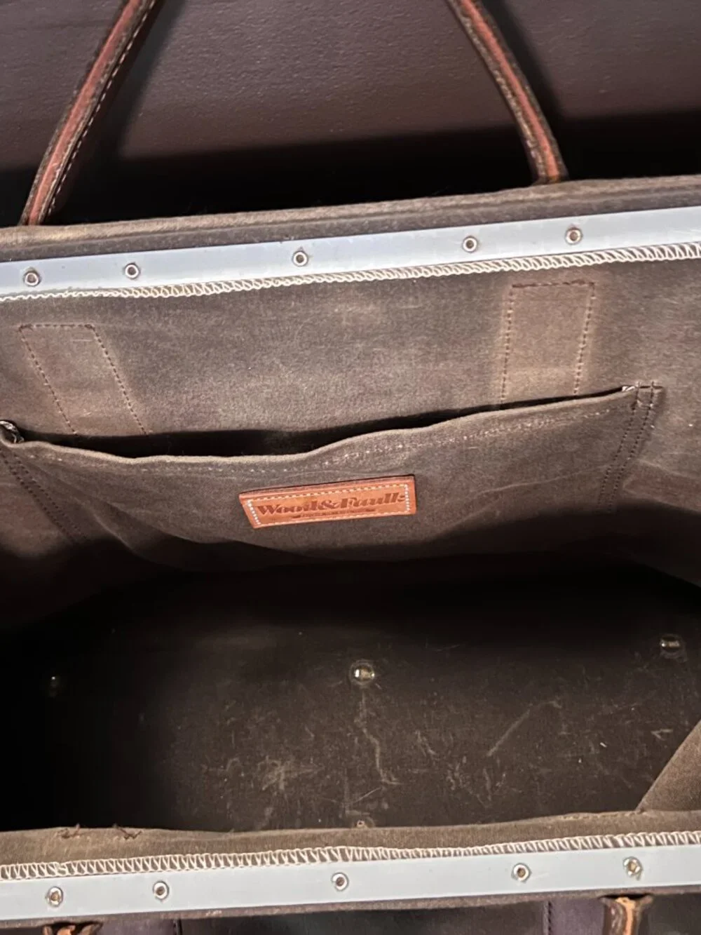 Wood and Faulk Weekender Bag